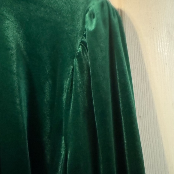 Velvet Dark Green Mock Wrap Dress NWOT - Picture 5 of 9